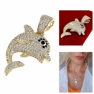 gold pendant 18k shiny xuping