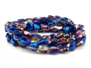 Glass beads faceted strands