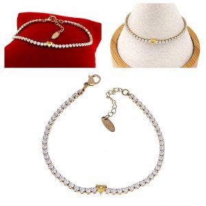 BRACELET GOLD CELEBRITY STAINLESS STEEL