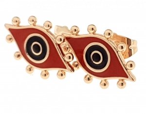 gold plated earrings with exclusive cubic zirconia