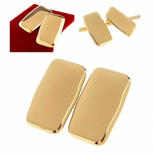 gold earrings made of stainless steel