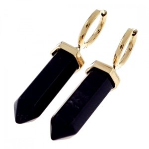 gold earrings made of stainless steel