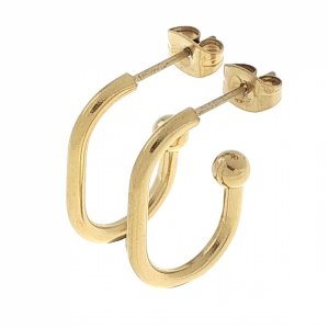 gold earrings made of stainless steel