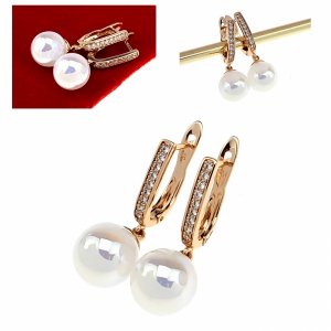 exclusive swarovski gold-plated earrings