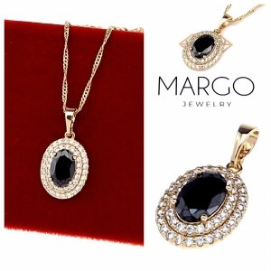 gold pendant 18k shiny xuping