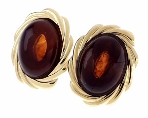 4585 Kolczyki złote wtyczki stal chirurgiczna 316L nierdzewna