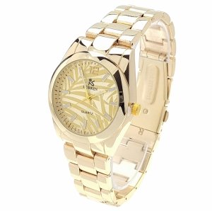 2640 Ekskluzywny damski złoty zegarek Kurren klasyk