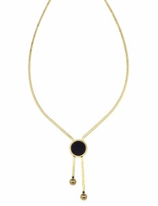 089 Złoty łańcuszek naszyjnik 40+5cm stal chirurgiczna 316L serce 