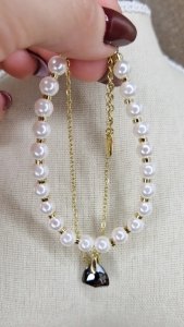 1668 Bransoletka elegancka złota 17+5cm pozłacana 14k Xuping Austrian Crystal