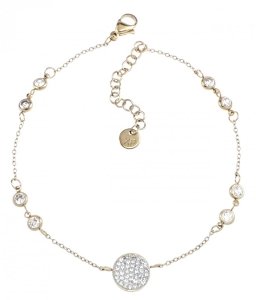 4212 Bransoletka złota 21+3 stal chirurgiczna celebrytka