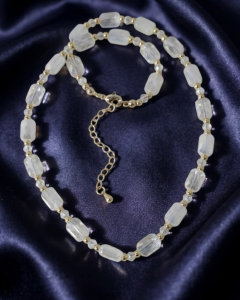 499 Złoty łańcuszek 40+5cm naszyjnik pozłacany 14k kryształki