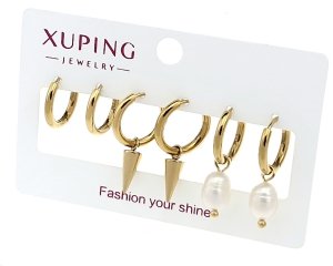 2655 Komplet zestaw kolczyki złote pozłacane 14K Xuping