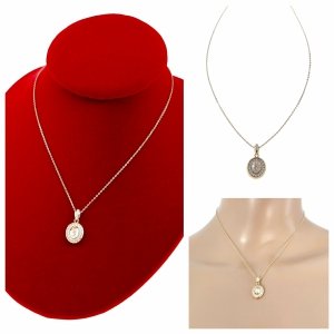 1481 Złoty łańcuszek Austrian Crystal 40+5 naszyjnik pozłacany 14K Xuping serce 
