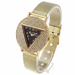 1434 Ekskluzywny damski złoty zegarek Kurren klasyk stal chirurgiczna 