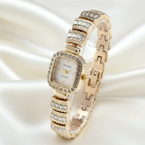 2256 Ekskluzywny damski złoty zegarek Kurren klasyk cyrkonie