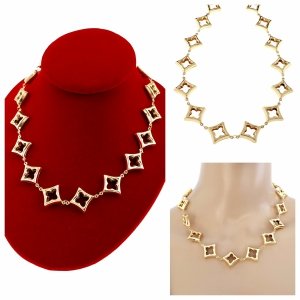 1826 Złoty łańcuszek 47+5 naszyjnik stal chirurgiczna nierdzewna 316L 