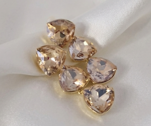 530d Kolczyki złote pozłacane wiszące 14K 