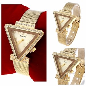 4288 Zegarek damski złoty stal chirurgiczna Kurren elegancki klasyk 