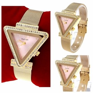 4024 Zegarek damski złoty stal chirurgiczna Kurren elegancki klasyk 