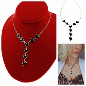 @1365c Złoty łańcuszek naszyjnik 47+5 stal chirurgiczna 316L celebrytka Viki lady krawatka