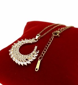 3486 Złoty łańcuszek naszyjnik 40+5cm pozłacany 14k 