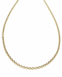 1038 Złoty łańcuszek 50cm 4mm stal chirurgiczna