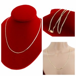 3001 Złoty łańcuszek celebrytka 60cm naszyjnik pozłacany 14K 