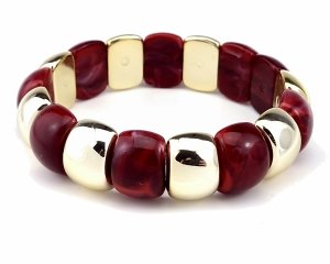 1650c Bransoletka elegancka stal chirurgiczna 316L rozciągliwa 