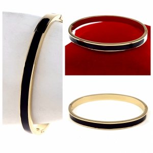 3770 Bransoletka złota 6cm stal chirurgiczna bangla 316L