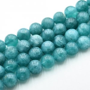 sz14 Kwarc kamień naturalny kula 10mm pasmo 38cm