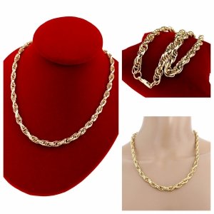 2602 Złoty łańcuszek 50cm naszyjnik pozłacany 14K 