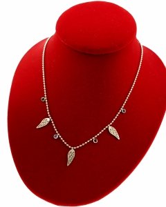 2995 Złoty łańcuszek 45+5cm naszyjnik stal chirurgiczna nierdzewna 316L