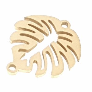 1383h Złota zawieszka stal chirurgiczna monstera