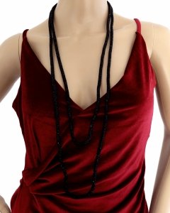 op121 Błyszczący łańcuszek celebrytka 100+5cm naszyjnik kryształki imprezowy