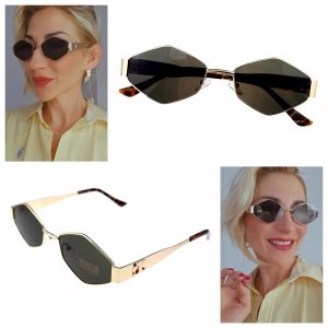 ok45 Damskie okulary przeciwsłoneczne muchy ozdobne UV400
