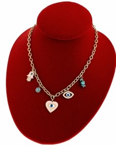 3883 Złoty łańcuszek 40+5 naszyjnik stal chirurgiczna nierdzewna 316L 