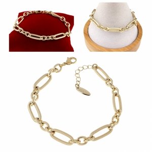 4169 Bransoletka elegancka złota 19+3 pozłacana 14k Xuping 