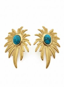 2670 Kolczyki złote stal chirurgiczna wiszące celebrytki 