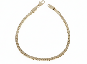 3801 Bransoletka elegancka złota 19cm pozłacana 14k 