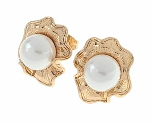 3078 Złote kolczyki pozłacane 18k Xuping wtyczki wtykane sztyfty