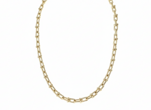 3618 Złoty łańcuszek naszyjnik 50+5cm pozłacany 14k 