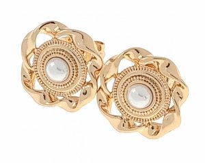 1592g Złote kolczyki pozłacane 18k Xuping wtyczki perły