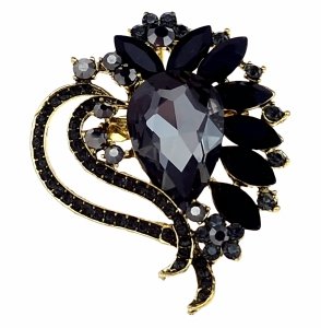 1175c Elegancka broszka przypinka cyrkonia cyrkonie błyszcząca