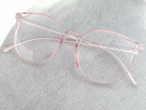 ok11 Damskie okulary zerówki kocie ozdobne