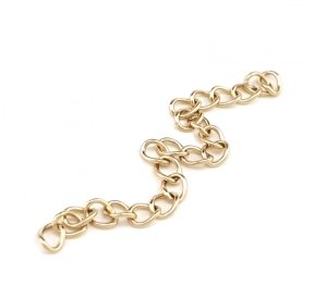 320b Przedłużka ok 2,5cm do bransoletki łańcuszka pozłacana 18k Xuping 