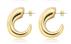 4113 Kolczyki złote duże masywne 