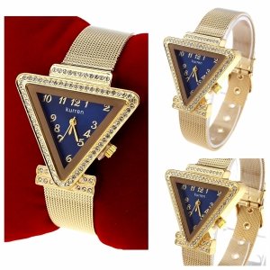 0678 Zegarek damski złoty stal chirurgiczna Kurren elegancki klasyk 