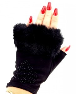 n90 Ciepłe i przyjemne rękawiczki bez palców na zimę 
