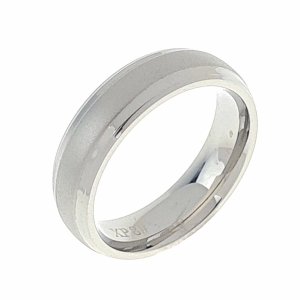 3962 Pierścionek 19,60mm srebrny stal chirurgiczna 