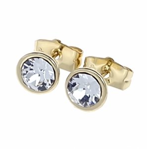 позолоченные серьги с эксклюзивным фианитом